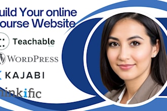 create online course website in teachable sales funnel thinkific or kajabi