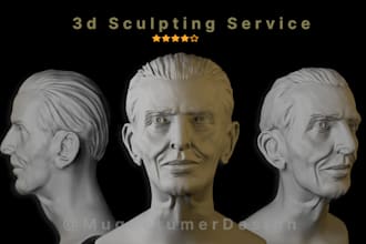 sculpt high quality, characters , portraits, creatures