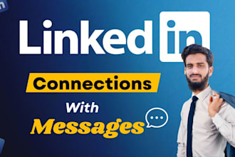 send linkedin connections with messages and profile manager