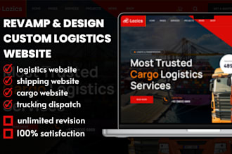 build a logistics website trucking website dispatch website cargo website