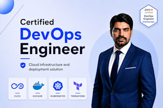 be expert devops engineer for cicd, docker, kubernetes and terraform