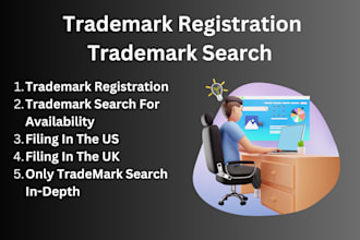 do trademark search and trademark registration in USA and UK