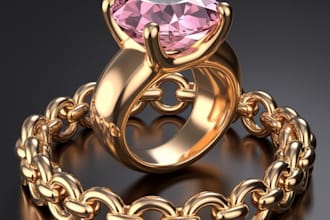do 3d cgi jewelry design 3d cad jewelry model 3d jewelry rendering and animation