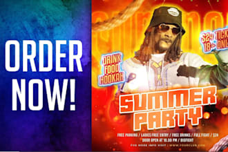 create animate motion graphics flyer, event flyer, party flyer, sports flyer
