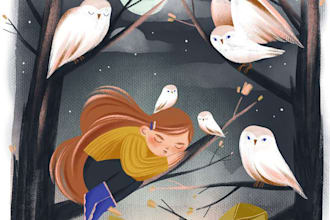 whimsical children storybook illustration children storybook illustration