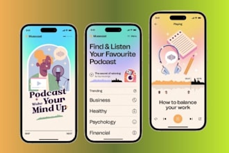 develop cross platform podcast app, live interview app, music streaming app
