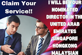 be your nominated director in the united arab emirates singapore hongkong malay