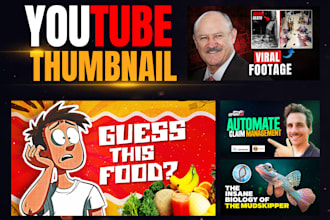 design catchy youtube thumbnail