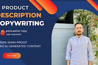 specialize in writing SEO optimized product descriptions for amazon, shopify