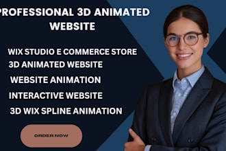 interactive wix studio website 3d wix spline animation 3d animated wix website