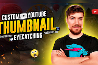 design catchy youtube thumbnail within 3 hours
