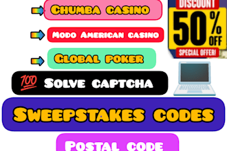 collect sweepstakes postal request codes for you