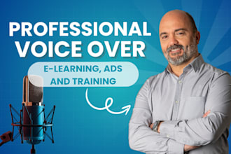 professional voice over for elearning, ads, and training