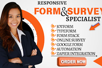 automate jotform typeform formstack online survey google form zapier integration