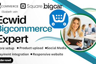setup ecwid store, design ecwid site, ecwid product upload, ecwid dropshipping
