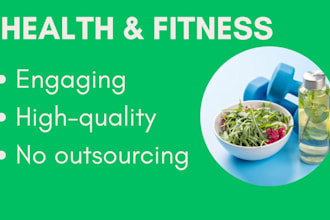 write an engaging health and fitness article