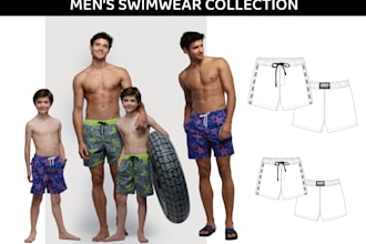 design your next men swimwear collection