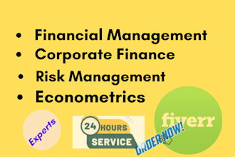 do corporate finance, financial risk management and econometrics