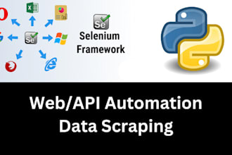 do web automation and scraping , b2b leads generation and email listing