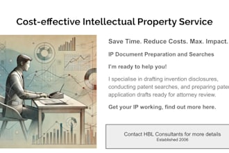 run a patent search and draft a patent application