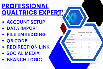 setup qualtrics data export file embedding qr code redirection link social media