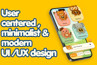 design mobile app UI UX in figma with wireframes and prototype