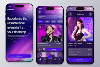 develop event booking app, ticket booking app, venue booking app