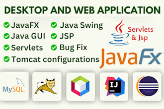 do javafx, java swing, java gui, jsp servlets projects
