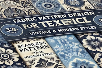 do fabric pattern design for textile, fabrics design seamless pattern or vintage