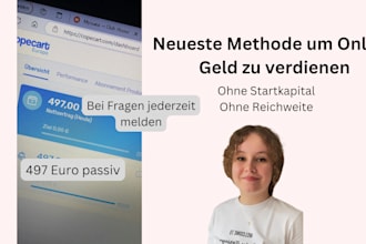 teach you my best method to make money online in german