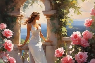 draw a realistic digital oil painting from your photo