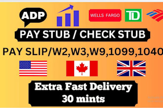 create adp pay stubs, check stubs, paystub, and payroll reports