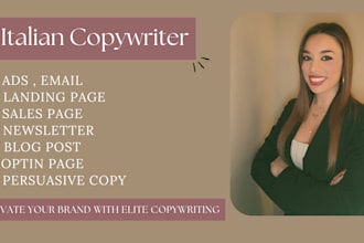 copywriting persuasivi in italiano per la tua landing page, email e annunci