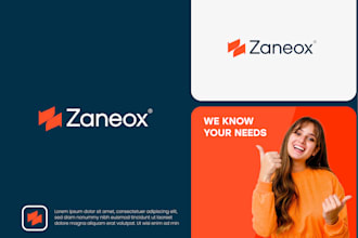 create minimal  business logo and complete corporate brand identity
