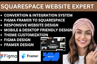 convert or migrate squarespace to figma framer,redesign webflow website design