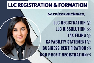 do us llc registration , dissolve llc, ein , company formation , boi report