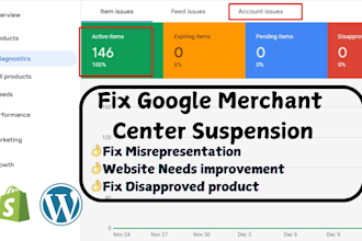 fix google merchant center suspension