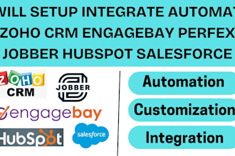 setup integrate automate zoho crm engagebay perfex jobber hubspot salesforce