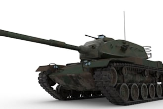3d armored tank modeler, 3d rendering realistic vehicle armored tank, gta car