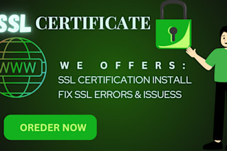 install SSL certificate for your http to be https