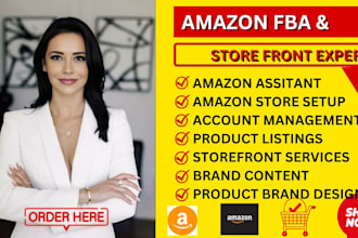 amazon storefront design amazon fba amazon virtual assistant product listing