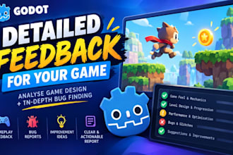 playtest your game to find bugs and design issues