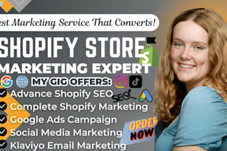 promote shopify google shopping ads tiktok shopping ads, shopify SEO marketing