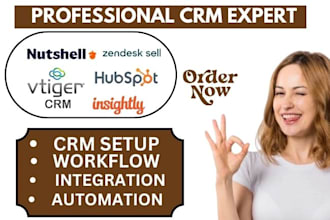 setup zendesk sell nutshell crm insightly automation vtiger crm hubspot zoho crm