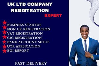 do UK company registration cic vat  uk tender healthcare tender cqc registration