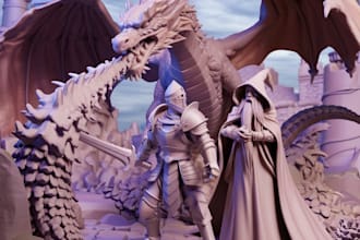 sculpt 3d characters 3d miniature 3d printing stl file dnd fantasy and modeling