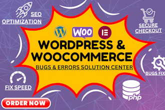 fix wordpress issues, woocommerce errors checkout speed, woocommerce plugin fast