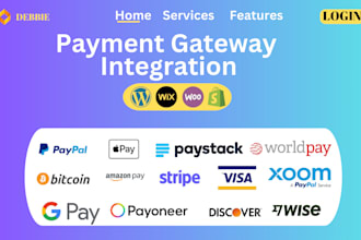 do payment gateway integration skrill, apple pay, stripe, paypal, wix, shopify