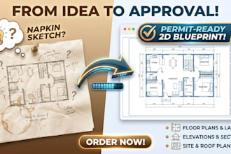 be your architect for 2d floor plan blueprints, house plans