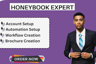 set up dubsado and honeybook crm account, 17hats